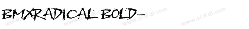 BMXRadical Bold字体转换